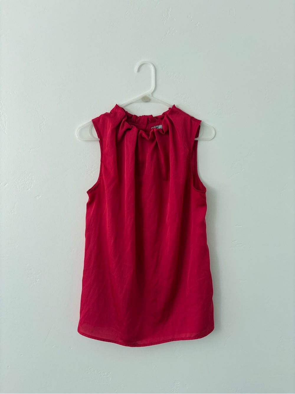 Worthington Sleeveless Ruffle Neck Camisole - Pink